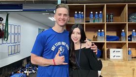 ▲富邦悍將簽下南珉貞最喜歡的洋投布坎南。（圖／翻攝自南珉貞IG）