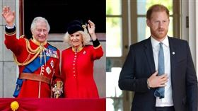英王查爾斯三世不滿哈利在公開訪問中宣稱「父王不願與他說話」。（圖／達志／美聯社）