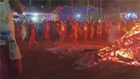 印度果阿邦寺廟爆踩踏意外，至少7人死亡、80幾人傷。(圖/翻攝X)