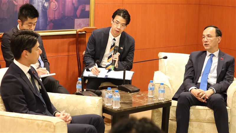 會見自民黨訪團　朱立倫盼台日成戰略夥伴