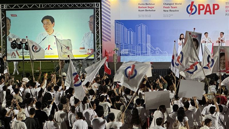 新加坡國會大選　人民行動黨壓倒性勝選