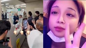 女大生9度求助遭無視，最後慘淪白骨，家屬氣憤包圍警署抗議。（圖／翻攝自X平台 @bakusai_com）