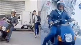 中山工商教官與學生展開你追我跑，亂竄大街小巷。（圖／翻攝自社會事新聞影音畫面）