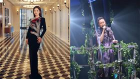 蔡卓妍（左）曾和鄭中基（右）秘婚4年。（組合圖／翻攝自微博、IG）