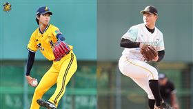 ▲中信兄弟盧孟揚（左）、台鋼雄鷹陳柏清。（合成圖／中信兄弟、台鋼雄鷹提供） 