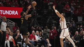 ▲金州勇士射手希爾德在G7單場轟進9顆三分球。（圖／美聯社／達志影像）