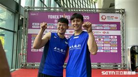 ▲台灣羽球男雙王齊麟、邱相榤，首次搭檔在台北公開賽出戰。（圖／記者張沛嘉攝影）