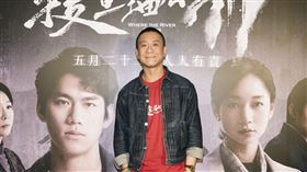 《搜查瑠公圳》左起朱栢康、李雪、導演賴俊羽、出品人代表邱瓈寬、伯樂影業總經理林敬修、梁修身、朱軒洋、潘儀君、王振復、姚淳耀。（圖／伯樂影業提供）