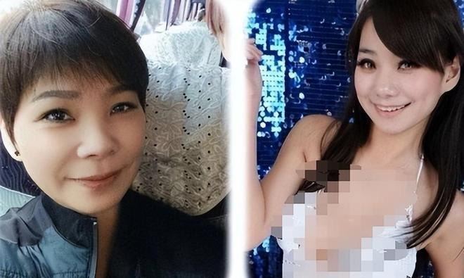 網友扒出馬筱梅母親的照片進行對比,母女倆的長相非常相似,認為這些大尺度照就是馬筱梅。(圖/翻攝自微博)