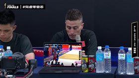 ▲PLG冠軍賽首戰賽後，領航猿總教練卡米諾斯怒指3項勇士得利。（圖／翻攝自PLG YT）