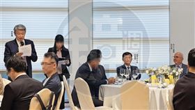 郭智輝4月28日以經濟部名義密宴AIT並在席間致詞，地點就挑在妻兒持股、崇越集團所屬的MD餐廳，挨批公私不分、涉圖利。（讀者提供）