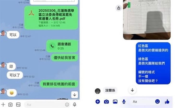 罷傅崐萁格式錯誤重簽　八炯首曝對話紀錄