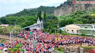 白沙屯媽200年首進南投　震撼空拍畫面曝