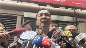 ▲國民黨主席朱立倫6日替國民黨立委羅智強宣講站台，並於活動後接受媒體聯訪。（圖／記者蘇晏男攝影）