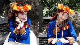 蔡瑞雪穿上傳統排灣族服飾，懷念起自己的西藏血統與自身連結。（圖／翻攝自IG）