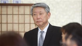 新北產業園區業者座談  郭智輝出席因應美國對等關稅衝擊，總統賴清德2日到經濟部新北產業園區服務中心與業者座談，傾聽業者心聲，經濟部長郭智輝（圖）也出席與會。中央社記者王騰毅攝  114年5月2日