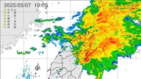 中央氣象署持續在今（7）天10:00發布大雨特報。（圖／翻攝自氣象署）