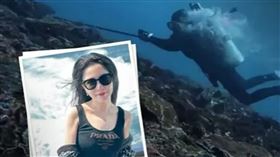 中國一名張姓女子日前至印尼卡卡班島度假，不料卻在潛水時溺斃。據調查，張女是為了尋找遺失的運動相機GoPro時，疑因遇到暗流，被捲入海底身亡。