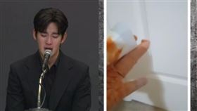  「吹哨者」拍出影片秀遭砍傷勢。（組合圖／翻攝自YouTube-《橫豎研究所》頻道）