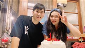 小甜甜、宋晉賢。（圖／翻攝自小甜甜臉書）