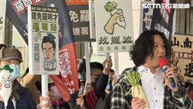 罷免羅明才民團「拔羅波」。(圖/記者陳怡潔攝影)