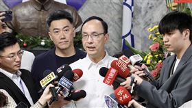 ▲朱立倫主席出席基隆市黨部主任委員林沛祥佈達典禮。（圖／國民黨提供）