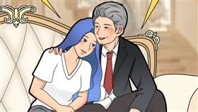 ▲張小寒以漫畫方式影射某位女星秘密生子。（圖／翻攝自微博） 