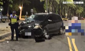高雄三民區今（10）日凌晨發生一起死亡車禍。（圖／翻攝畫面）
