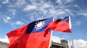 「愛國旗愛國家」國慶大會在國父紀念館登場。台灣國旗,中華民國國旗（記者邱榮吉/攝影）