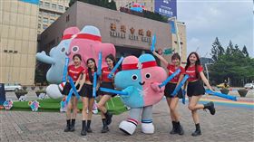 ▲李多慧攜手小龍女跳世壯運主題曲。（圖／台北市政府觀傳局提供） 