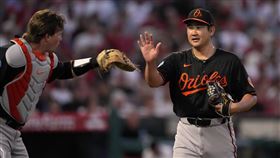 ▲菅野智之先發7.1局退場，寫下大聯盟生涯新高。（圖／美聯社／達志影像）