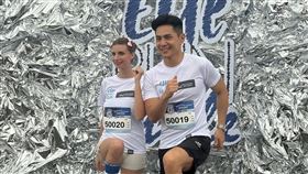 祖雄、佳娜夫妻出席路跑活動。（圖／翻攝自臉書）