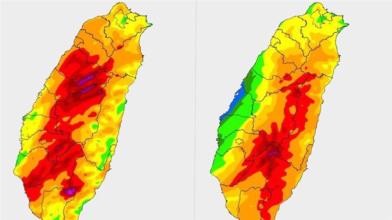 放晴是假象？1圖看雨區「紅到發紫」