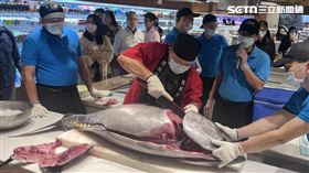 東港鮪魚,微風廣場,鮪魚季,刺身(記者 賴俊佑 攝影)