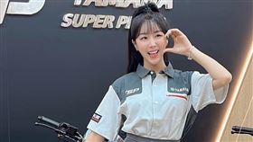 ▲安芝儇出席機車品牌活動擔任一日店長。（圖／YAMAHA 提供） 