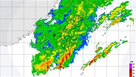 氣象署在今（11）11:15發布豪雨特報。（圖／翻攝自氣象署）