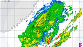 氣象署在今（11）天15:25發布大雨特報。（圖／翻攝自氣象署）