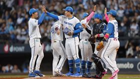 ▲古林睿煬完投完封是台灣第10人。（圖／翻攝自X平台 @FightersPR）