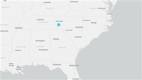 ▲美田納西州發生罕見規模4.1地震。（圖／USGS）