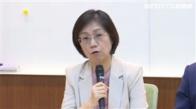 ▲藍委翁曉玲出席「大法官想當民主太上皇，破壞國會自主太荒唐」記者會。