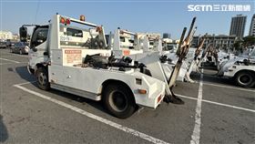 台中,爆裂物,殺傷力,破壞性,物品,前科,有期徒刑,煙霧彈,罰金,拖吊場,拖車▲。（圖／記者陳弘逸攝影）