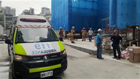 新北板橋某工地建案，發生一起工安意外。（圖／翻攝畫面）