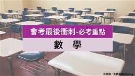 ▲數學會考（圖表／記者李育道製作)