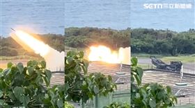 ▲「海馬士多管火箭系統」首次在台實彈射擊　。（圖／記者蘇晏男攝影）