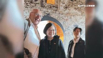獨／蔡英文訪英送暖　貼心叮囑留學生