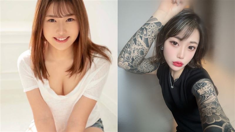 AV女優天澤鈴出道一週年決定改變形象,在手臂、肩膀和胸前都刺青,讓AV達人一劍浣春秋嚇壞:「不要命了!」(圖/翻攝自天澤鈴X)
