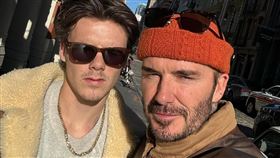 貝克漢和長子布魯克林。（圖／翻攝IG）