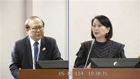 王鴻薇質詢問人事總處下半年的放假是否會調整，引發網友熱議。（翻攝自國會頻道）