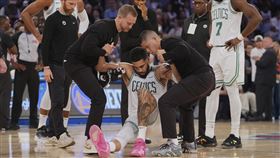 ▲塞爾提克主將泰坦（Jayson Tatum）傷退。（圖／美聯社／達志影像）