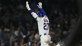 ▲鈴木誠也敲出本季第10轟。（圖／美聯社／達志影像）